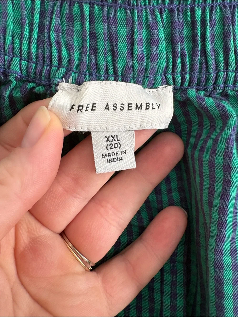 Free Assembly Plaid Pleated Skirt